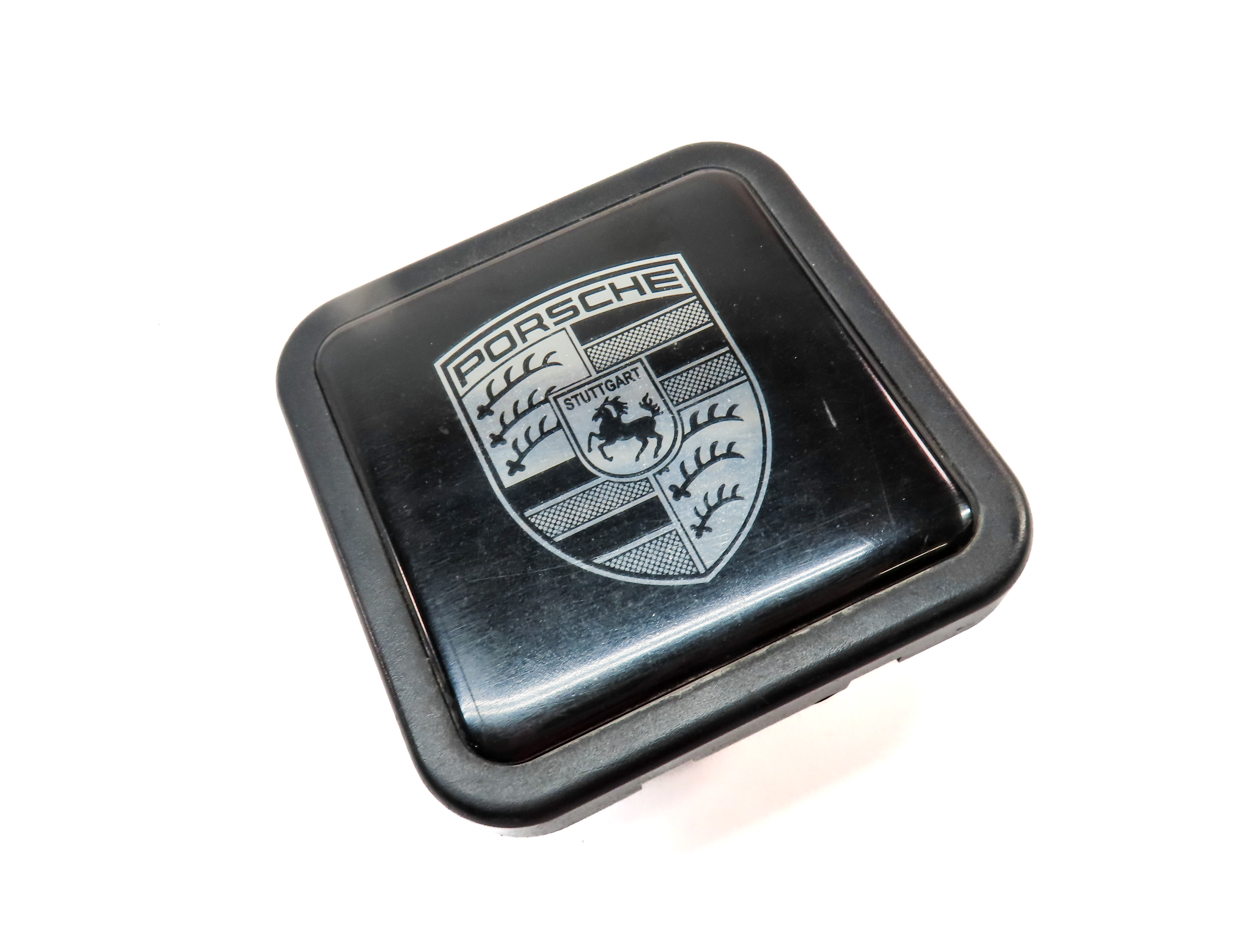 08 PORSCHE CAYENNE (955) CAMISACA AUTOMOTIVE MFG 2" TRAILER HITCH RECEIVER COVER — exact item pictured